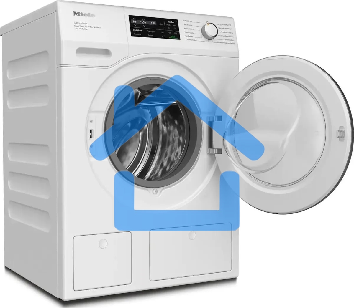 Стиральная машина Miele WEI895 WCS 125 белая, загрузка вертикальная 9кг, 1600 об/мин., класс: A