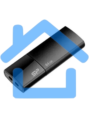 Флешка USB 64 Gb, Silicon Power Ultima U05, USB 2.0, черный