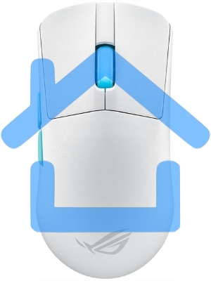 Мышь беспроводная/проводная ASUS ROG Harpe Ace Aim Lab Edition белый, 36000 dpi, радиоканал, Bluetooth, USB, кнопки - 5
