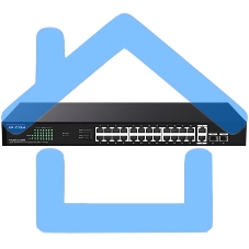 Коммутатор 24PORT POE G1128P-24-250W IP-COM
