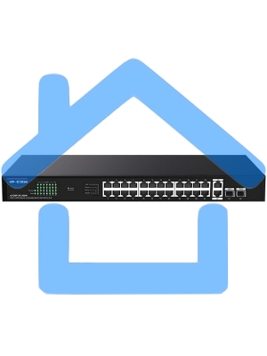 Коммутатор 24PORT POE G1128P-24-250W IP-COM