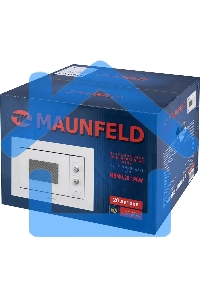 Микроволновая печь встраиваемая Maunfeld MBMO.20.1PGW белый, 20 л, 800 Вт, переключатели - поворотный механизм
