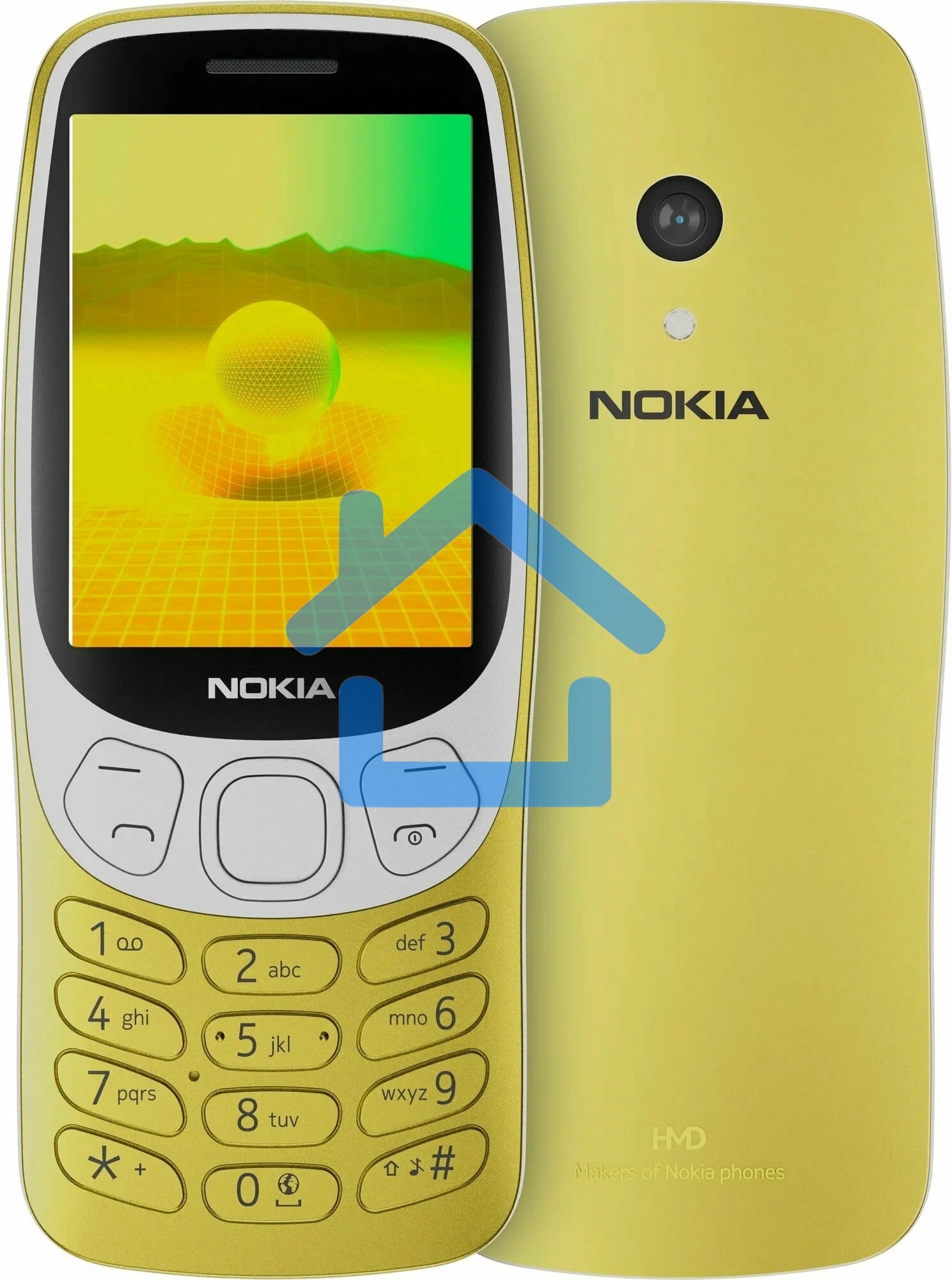 Мобильный телефон NOKIA 3210 4G TA-1618 DS EAC Y2K золотистый