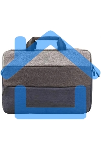 Компьютерная сумка Continent (15,6) CC-212 Blue, серый с голубым