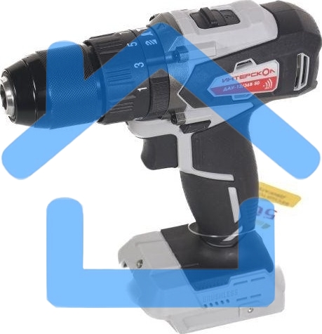 Дрель-шуруповерт аккумуляторная INTERSKOL DAU-13/36V 50