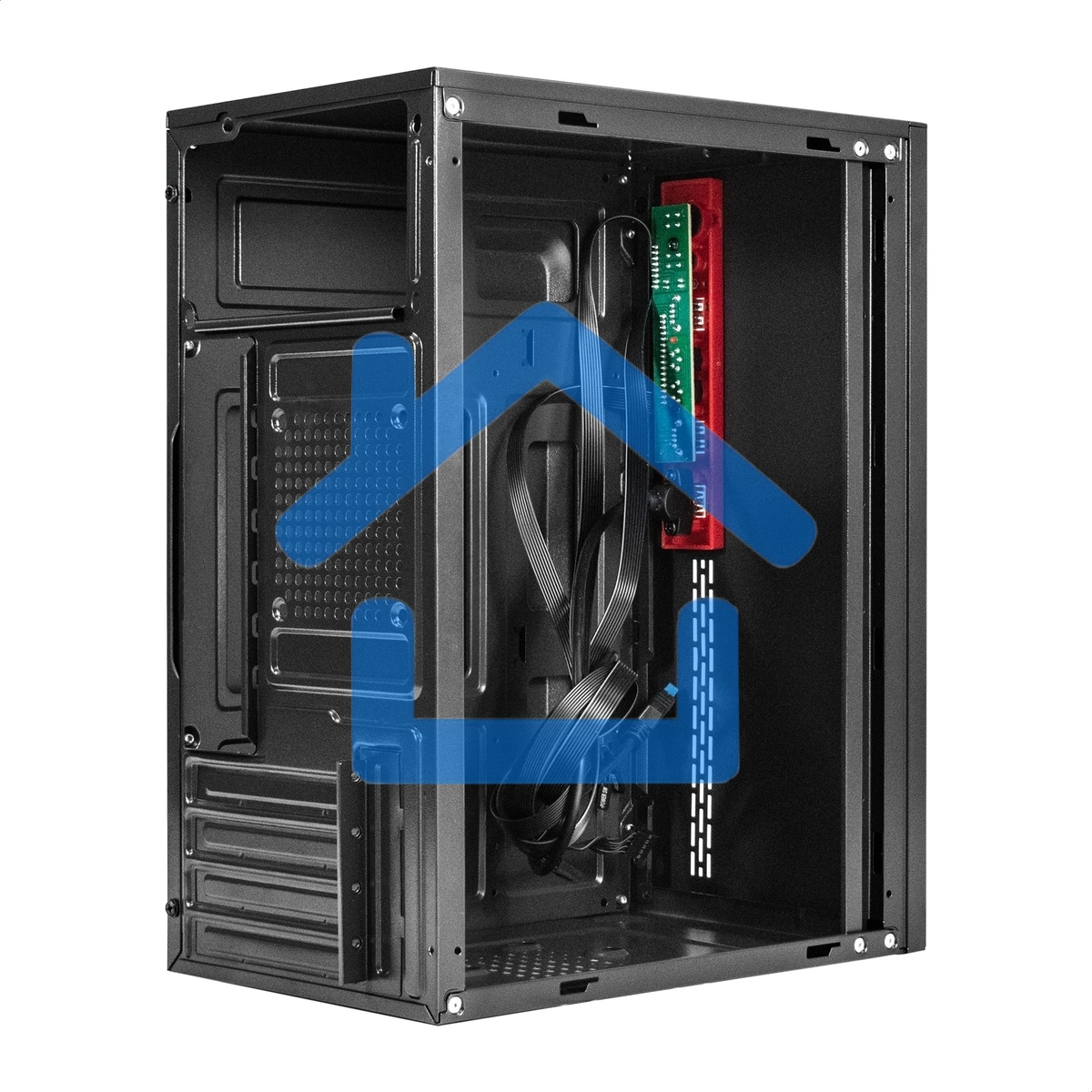 Компьютерный корпус Minitower ExeGate EX298810RUS BAA-403U2 (mATX, без БП, 1*USB+2*USB 3.0, HD Audio, черный)