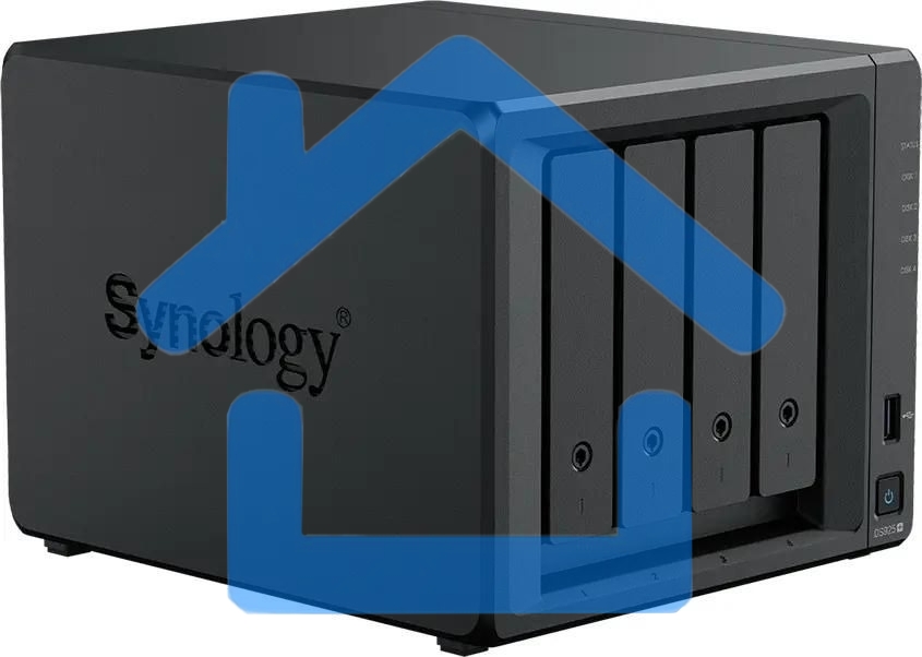 Сетевое хранилище Synology DiskStation DS925+ black (AMD Ryzen V1500B/4Gb/4 pcs (3.5