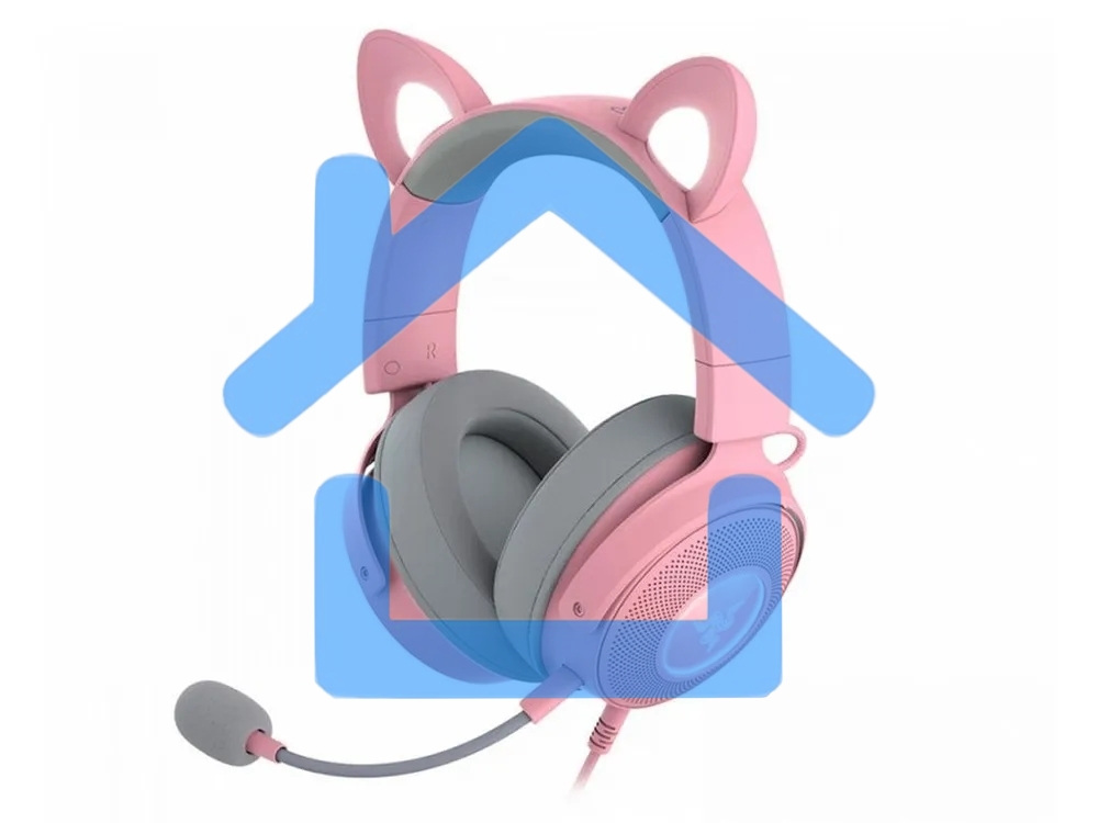 Гарнитура проводная Razer Kraken Kitty V2 Pro quartz (USB ) (RZ04-04510200-R3M1)