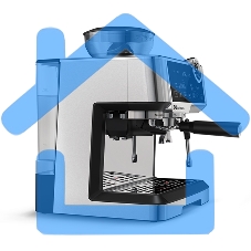 Кофеварка рожковая BQ CM5002 серебристый/черный, исп. кофе - зерновой/молотый, 2,8 л, 2400 Вт, 19 бар