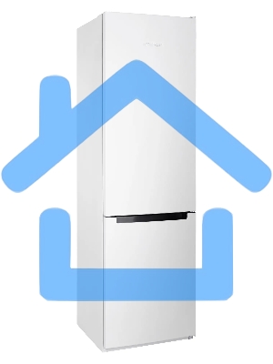 Холодильник Nordfrost NRB 134 W белый двухкамерный 238/100л морозилка снизу, капельная система