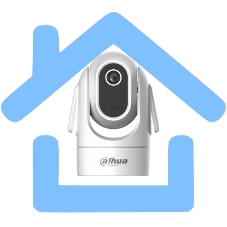 Мини-PT IP-видеокамера с Wi-Fi DAHUA 4Мп; 1/2.8” CMOS; объектив 4мм; механический ИК-фильтр; чувствительность 0.05лк@F1.6; сжатие: H.265+, H.265, H.264+, H.264, MJPEG; 2 потока до 4Мп@25к/с; видеоан