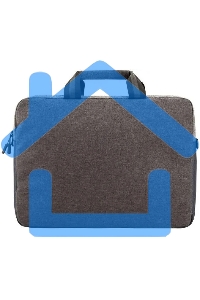 Компьютерная сумка Continent (15,6) CC-212 Blue, серый с голубым