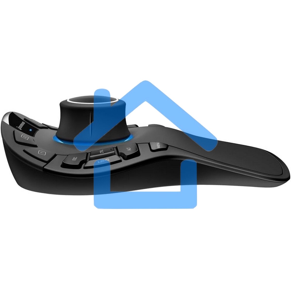 Мышь беспроводная/проводная 3DConnexion SpaceMouse Pro Wireless (3DX-700119) черный, радиоканал, Bluetooth, USB, кнопки - 15