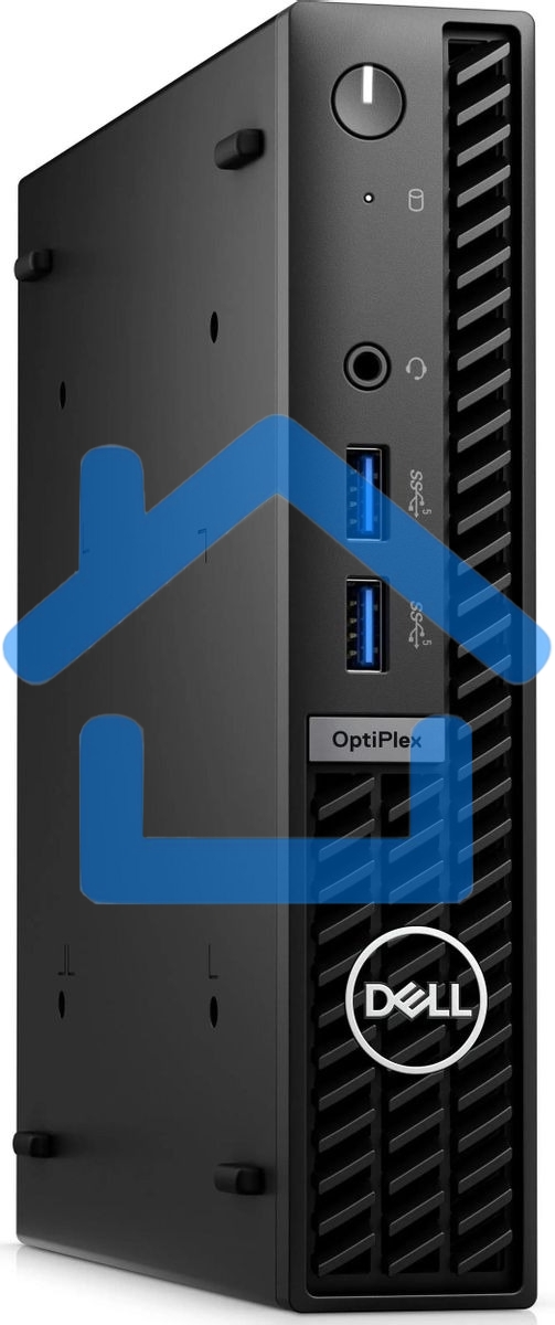 Неттоп Dell Optiplex 7020 Micro i3 14100T (2.7) 8Gb SSD 512Gb UHDG 730 Linux Ubuntu GbitEth WiFi BT 90W мышь клавиатура черный (7020-3850)