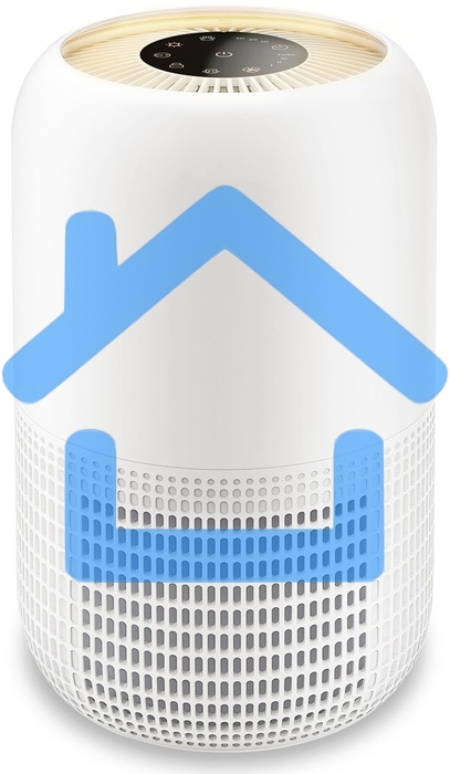 Очиститель воздуха Neoclima NP170RW, 35Вт, 170 м3/ч, с круглым дисплеем, белый