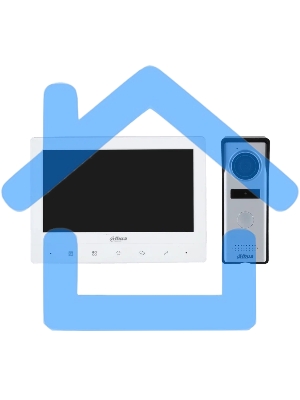 Комплект домофона Dahua DHI-KTA03 белый