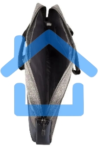 Компьютерная сумка Continent (15,6) CC-212 Blue, серый с голубым