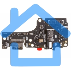Шлейф с разъемом зарядки для Xiaomi Redmi Note 10S