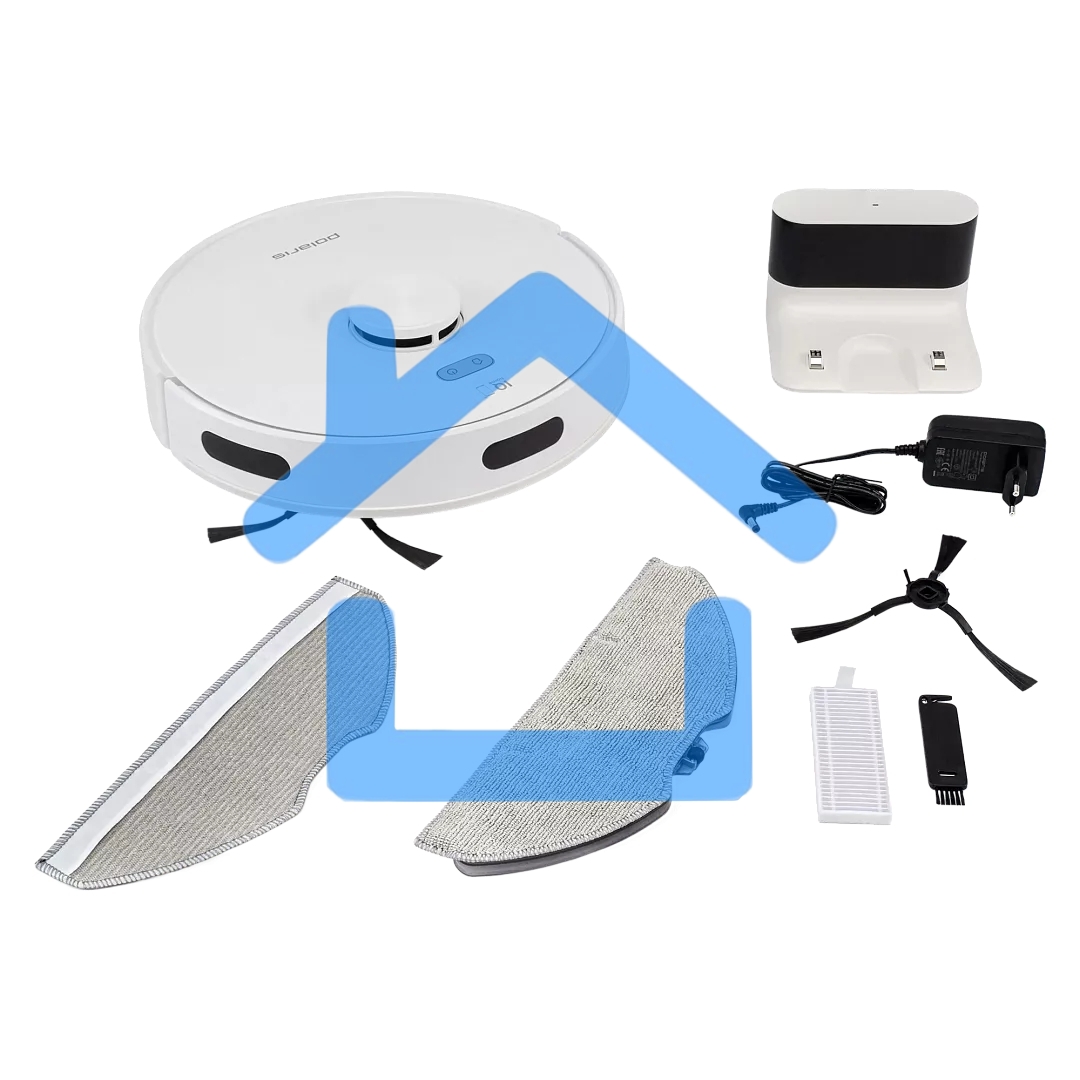 Робот-пылесос Polaris PVCR 6001 WIFI IQ Home белый, 3200 мAч Li-Ion, уборка суxая/влажная, пылесборник контейнер 0.4 л