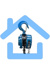 Таль цепная Stels 51946 2 т, h подъема 2,5 м, расстояние между крюками 400 мм