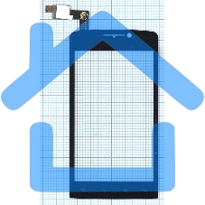 Сенсорное стекло (тачскрин) для Philips T539, черное