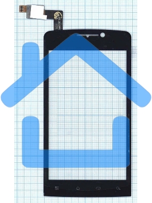 Сенсорное стекло (тачскрин) для Philips T539, черное