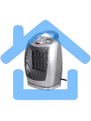 Тепловентилятор EUROLUX ТВК-EU-2, серый, 1800 Вт, 22 м2, термостат, 3 режима 67/2/7