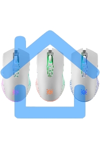 Мышь беспроводная Defender Pandora GM-502 белый, 3200 dpi, радиоканал, USB, кнопки - 7