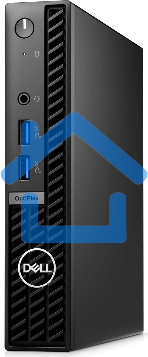 Неттоп Dell Optiplex 7020 Micro i3 14100T (2.7) 8Gb SSD 512Gb UHDG 730 Linux Ubuntu GbitEth WiFi BT 90W мышь клавиатура черный (7020-3850)