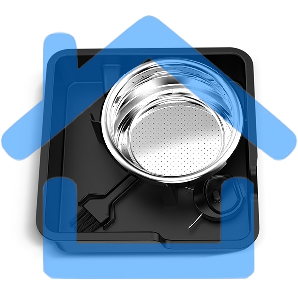 Кофеварка рожковая BQ CM5002 серебристый/черный, исп. кофе - зерновой/молотый, 2,8 л, 2400 Вт, 19 бар