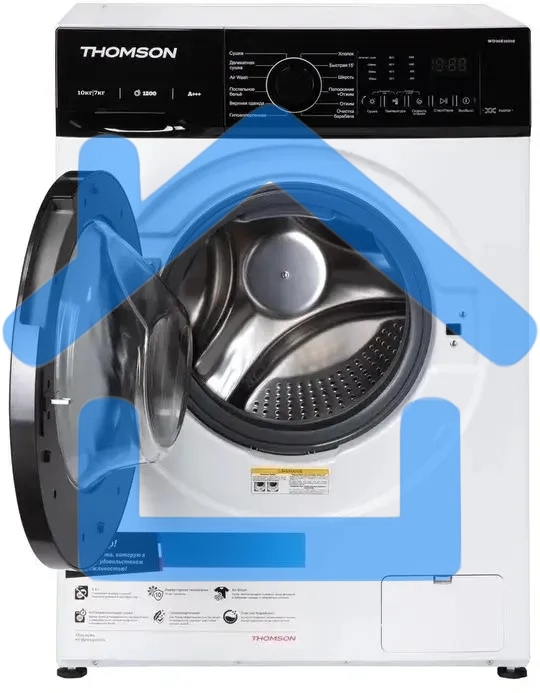 Стирально-сушильная машина Thomson WD30E10I02 белая, загрузка фронтальная 10кг, 1200 об/мин., класс: A+++