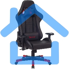 Кресло игровое A4Tech Bloody GC-550 черный, эко.кожа