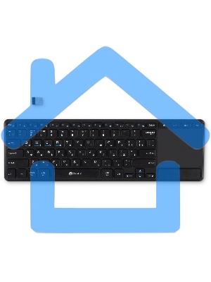 Клавиатура беспроводная Oklick K614W черный USB slim Multimedia Touch (1979327)