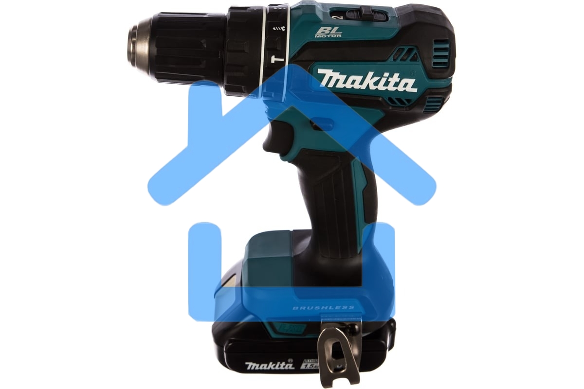 Аккумуляторная дрель-шуруповерт Makita DHP485SYE б\щет, 18В, 2х1.5 А·чLi-ion, БЗП-13мм,0-500\1900об\м, 50\25Нм