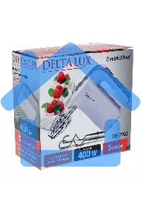 Миксер DELTA LUX DE-7702 белый с серым