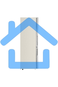 Холодильник Maunfeld MFF185NFBG бежевый двухкамерный инвертор 240/100л морозилка снизу, No Frost