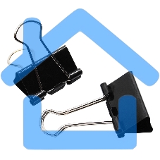 Зажимы Silwerhof 510015 сталь 25мм черный (упаковка: 12шт) картонная коробка