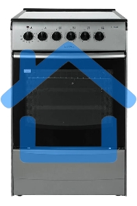 Плита электрическая Darina 1B EC 341 606 silver серебристый/черный, конфорок 4 шт, духовка 50 л, 50 см x 85 см x 56 см