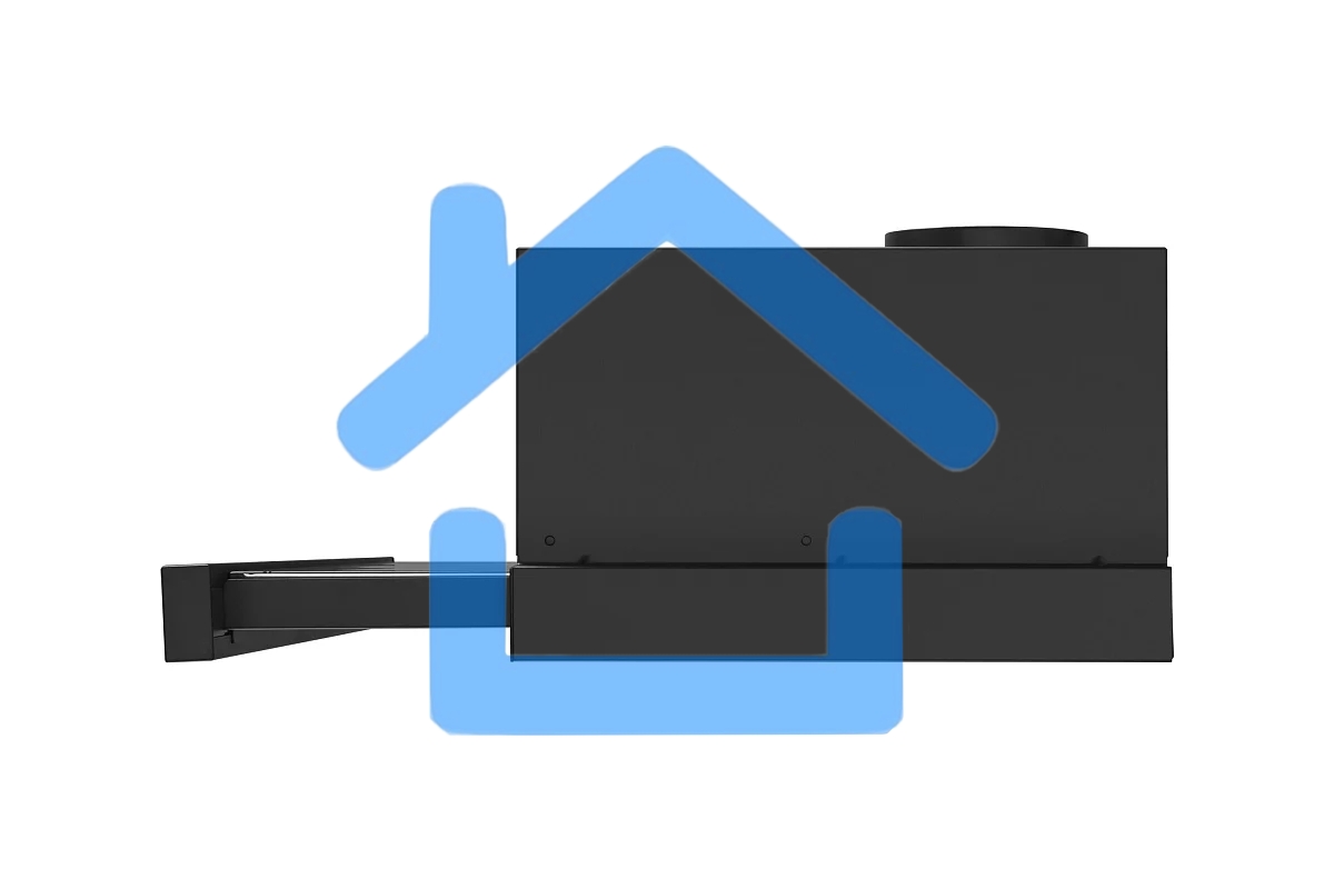 Вытяжка телескопическая HOMSair Flat 60 Glass черный, 60 см, 520 куб. м/ч, 45 дБ