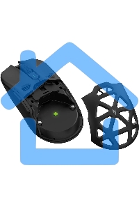 Мышь беспроводная Acer Nitro OMR404 черный, 6400 dpi, радиоканал, Bluetooth, USB, кнопки - 6