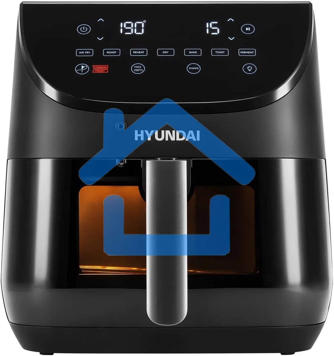 Аэрогриль Hyundai HYF-9090 1700 Вт, черный