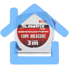 Рулетка Matrix Chrom, 3 м x 13 мм, хромированный корпус Marix