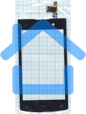 Сенсорное стекло (тачскрин) для Philips S301, черное