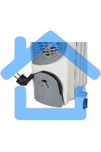 Обогреватель масляный EUROLUX ОМ-EU-9НВ (9 секций) белый, 2400 Вт, 30 м2, термостат 67/3/17