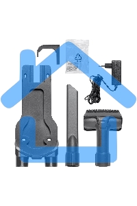 Пылесос вертикальный BBK BV3001 синий/серый, питание от аккумулятора, 150 Вт, уборка сухая, пылесборник 0.8 л, работа от АКБ max 30 мин