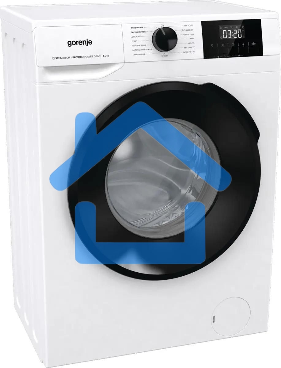 Стиральная машина Gorenje W1NGPI72SBS/C белый, загрузка фронтальная 7 кг, 1200 об/мин., класс: А