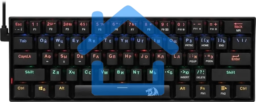 Клавиатура Defender Redragon Lakshmi проводная, USB, черный