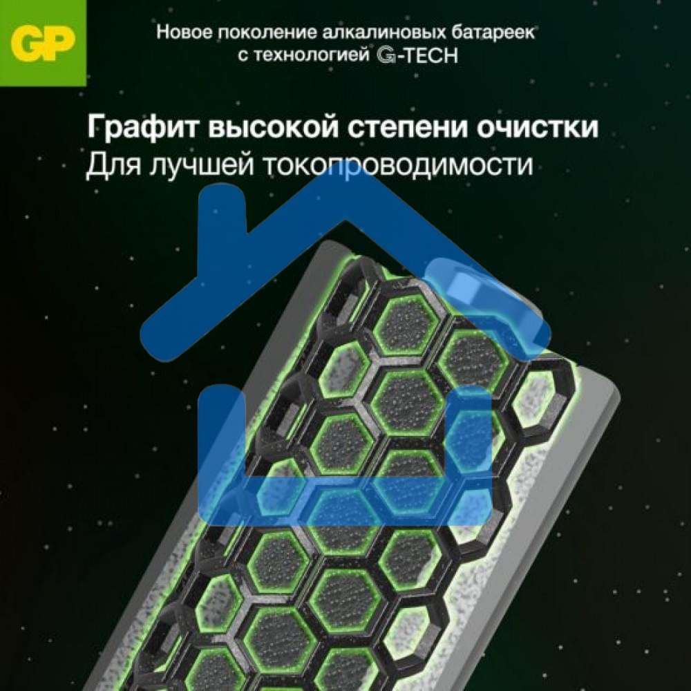 Батарейка GP 15AA21RA-2CRS4 96/384 (4шт./AA в уп-ке) (4891199226175) аналог 1276607