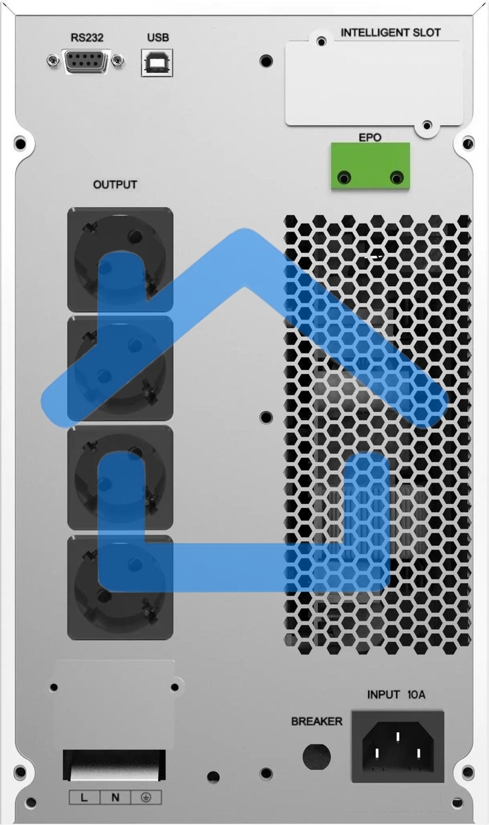 Источник бесперебойного питания Ippon Na+ TAE 2000 2000Вт 2000ВА белый