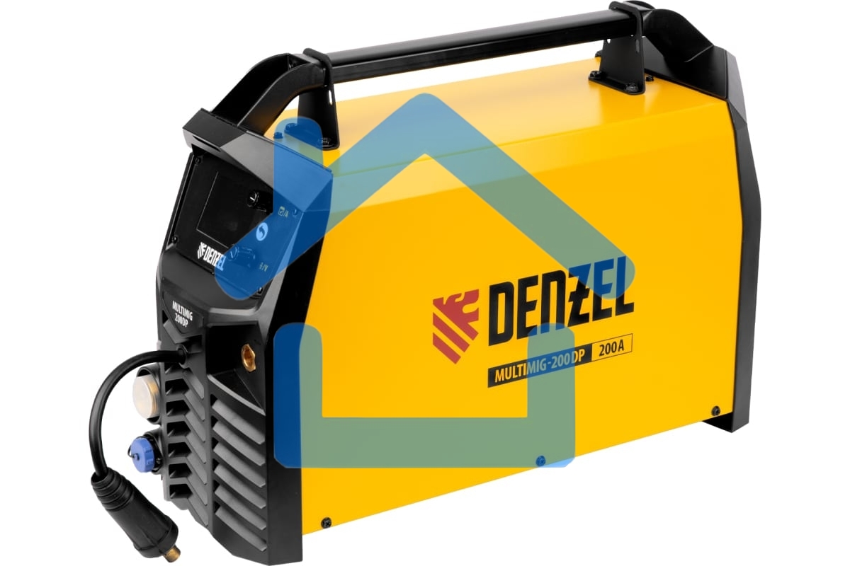 Аппарат инвертор. полуавтомат. сварки MultiMIG-200DP Synergy Double Pulse, 200 А, ПВ 80% Denzel